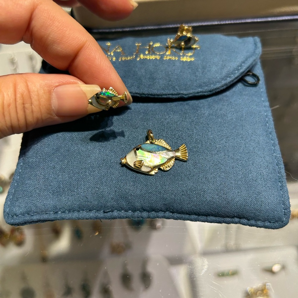 COPY - NA Hoku Humuhu pendant and matching earrings
